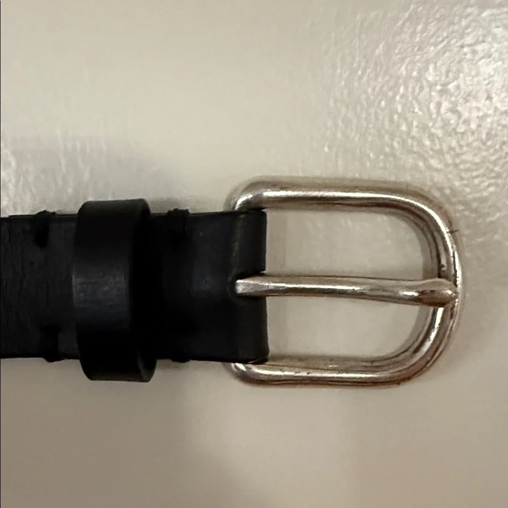 Crewcuts Black Kids Belt with Silver Buckle
